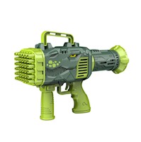 Pistola Dino de Burbujas Bazooka 32 Agujeros Bubble Gun