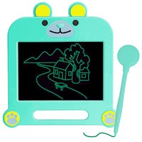 Tablero Pizarra LCD Didáctico Para Niños Osito Verde