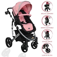 Coche Deportivo Moises BABY KITS »SPRING PLUS» PINK