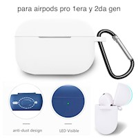 Case de Silicona para Airpods Pro 2da y 1era Gen Funda Estuche Blanco