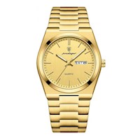 Reloj Hombre Poedagar Acero Dorado POE-7