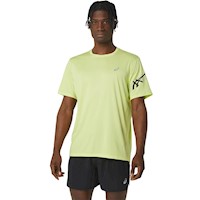 Polo ASICS Icon SS Top Glow Yellow/Black Hombre