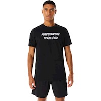 Polo Asics Lettering Graphic Tee Performance Black Hombre