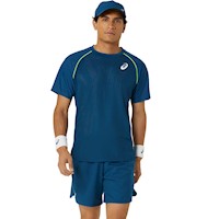 Polo ASICS Match Actibreeze Ss Top Azul Hombre