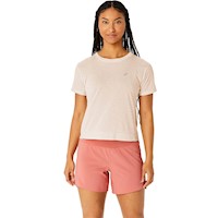 Polo ASICS Race Crop Top W Rose Dust/Pale Apricot Mujer