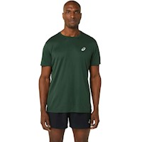 Polo ASICS Silver SS Top M Rain Forest Hombre