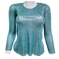 Polo Manga Larga Brillo Niña Talla 45270 Total Girl