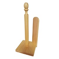 Porta papel toalla para cocina RollMaster en madera NATURAL