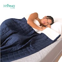 Manta Pesada Antiestrés 4.5 Kg - Navy/Blanco