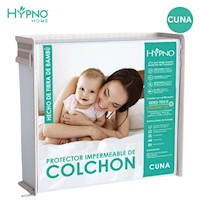 Protector de Colchón Impermeable Cuna Amoldable de Bambú - Blanco