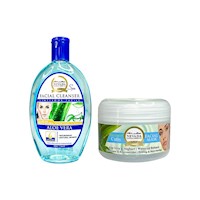 crema facial + limpiador de Aloe vera - NNP
