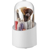 Organizador Protector de Maquillaje Cosméticos Porta Brochas Giratorio