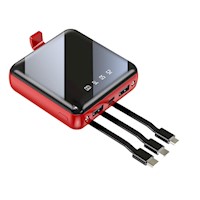 Mini banco de energía portátil - Miccell - Rojo c/ Negro