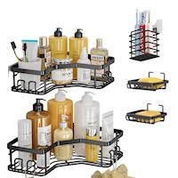 Kit 5 Organizadores para baño tipo rejilla