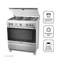 Cocina a Gas Bosch PRO545 IX de Pie 30" 5 Quemadores  Acero Inoxidable