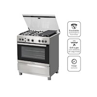 Cocina Bosch PRO547 MAX a Gas de Pie 30" 5 Hornillas Acero Inoxidable