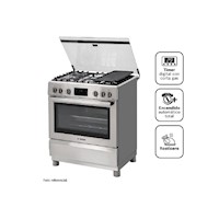 Cocina Bosch PRO565 MAX a Gas de Pie 30" 5 Hornillas Acero Inoxidable