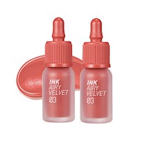 2 TINTA DE LABIOS INK AIRY VELVET N° 3 CARTOON CORAL – PERIPERA