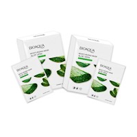 Mascarilla Facial Hidratante De Aloe 10Pcs Bioaqua 25Gr 2 Unidades