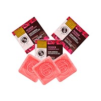 Jabón Natural De Rosas Desintoxicante Bioaqua 100Gr 3 Unidades
