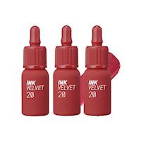 Tinta De Labios Ink Velvet N° 20 Classy Plum Rose Peripera 3 Unidades