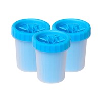 3 limpiador portátil de silicona para mascotas Azul - Soft gentle