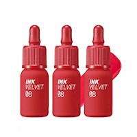 Tinta De Labios Ink Velvet 8 Sellout Red Peripera 3 Unidades