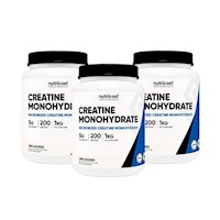 3 Monohidrato de creatina - Nutricost 1kg