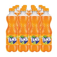 Gaseosa FANTA Naranja 500ml Paquete 12u