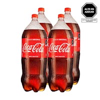 Gaseosa COCA COLA Botella 3L Paquete 4u