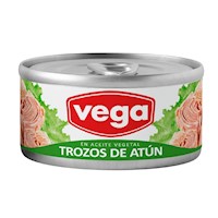 Trozos de Atún VEGA en Aceite Vegetal Lata 150g