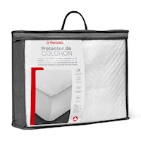 Protector de Colchón Paraíso Impermeable 2PLZ Blanco