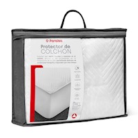 Protector de Colchón Paraíso Impermeable King Blanco