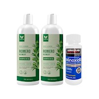 Shampoo Romero Vena 500ml c/u 2 Unid| Minoxidil Líquido 60ml Kirkland