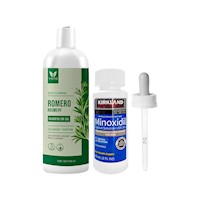 Shampoo Romero Vena 500ml|Minoxidil kirkland Líquido 60 ml + gotero original