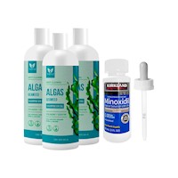 3 shampoo Algas sin sal – Vena 500g|Minoxidil kirkland Líquido 60 ml + gotero original