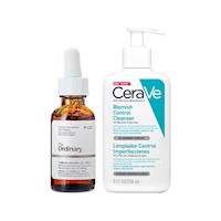 Serum Caffeine Solution 5% + EGCG+Gel Limpiador Control 236ml