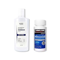 SHAMPOO ANTICAIDA SIN SAL 250ML + MINOXIDIL LÍQUIDO KIRKLAND 60ML