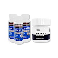 3 Minoxidil Líquido Kirkland + MINOXIDIL 5MG 60 CÁPSULAS