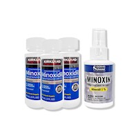 3 Minoxidil Líquido Kirkland + LOCIÓN MINOXIN 60ML