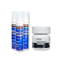 3 Minoxidil Espuma Kirkland + Finasteride 1mg x 60 Cápsulas