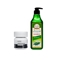 Cápsulas Finasteride 1mg + SHAMPOO ROMERO CRECEPELO 520ML