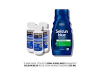 3 Minoxidil Líquido Kirkland|Shampoo Selsun Blue Con Aloe Vera 325 ml