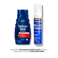 Shampoo Selsun Blue Medicado 325ml|Minoxidil Espuma Kirkland 60ml