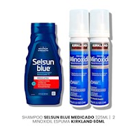 Shampoo Selsun Blue Medicado 325ml|2 Minoxidil Espuma Kirkland