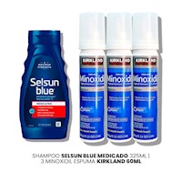 Shampoo Selsun Blue Medicado 325ml|3 Minoxidil Espuma Kirkland