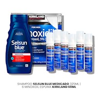 Shampoo Selsun Blue Medicado 325ml|6 Minoxidil Espuma Kirkland