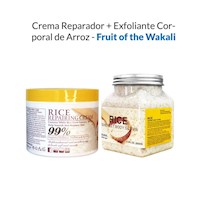 Crema Reparador + Exfoliante Corporal de Arroz - Fruit of the Wakali