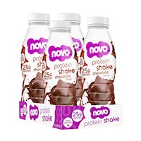 Novo Protein Shake Bebible Chocolate 330ml 25 Gr Proteina X 4 UND