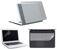 Kit Protector para Laptop 3 en 1 Teclado + Pantalla + Skin 15.6"